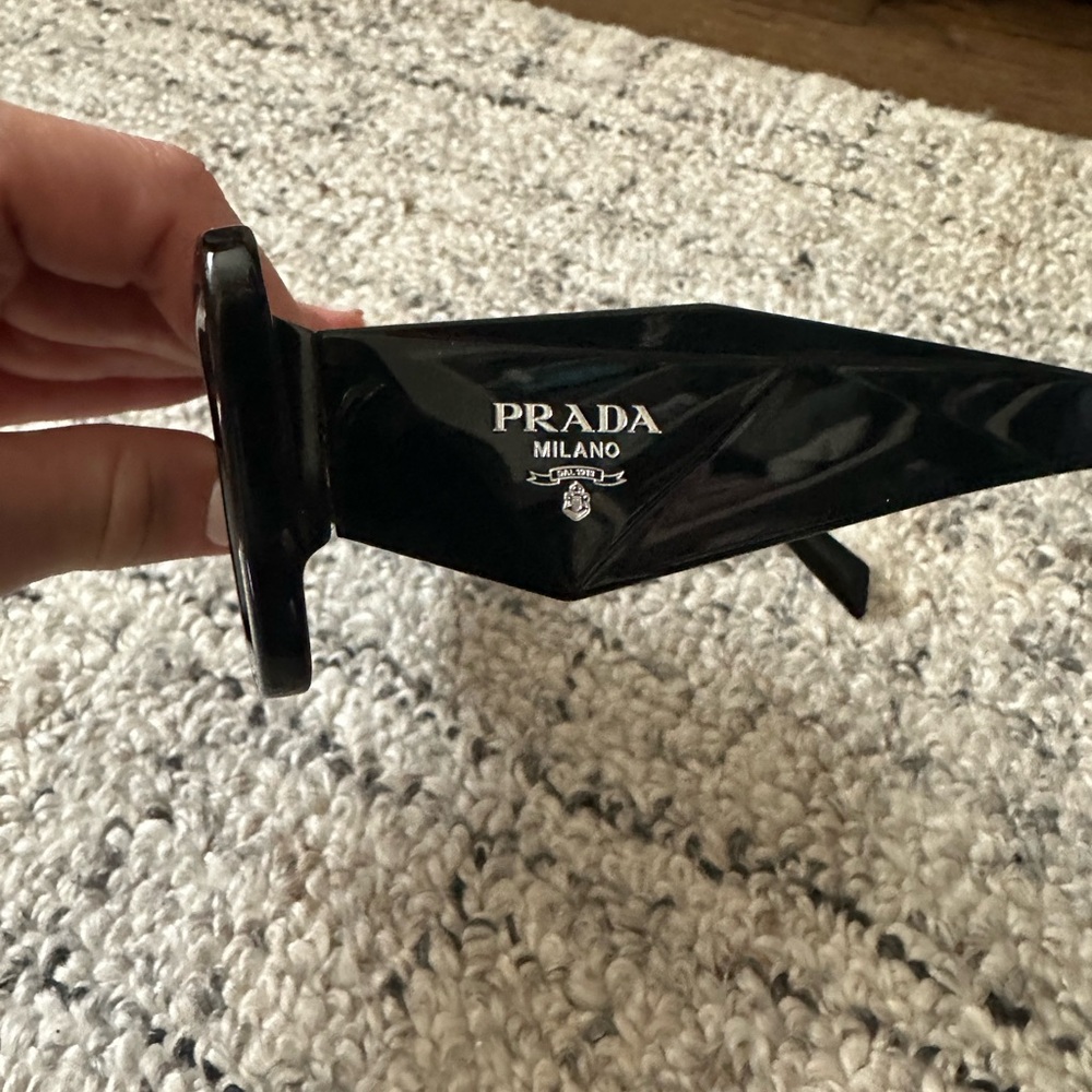 Prada triangle logo sunglasses